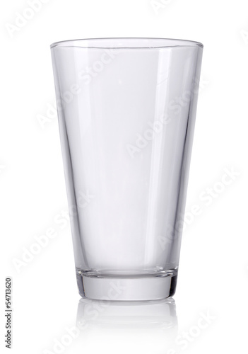 Empty glass isolated on a white background