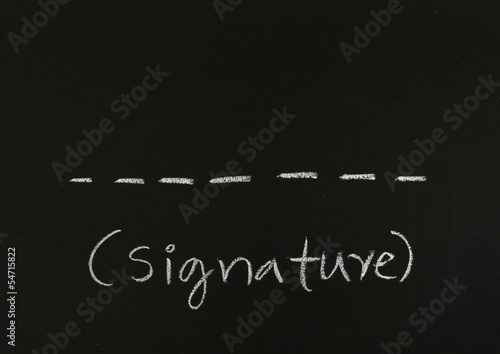 blank signature