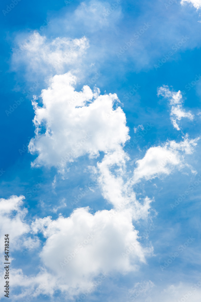 clouds in the blue sky clouds in the blue sky