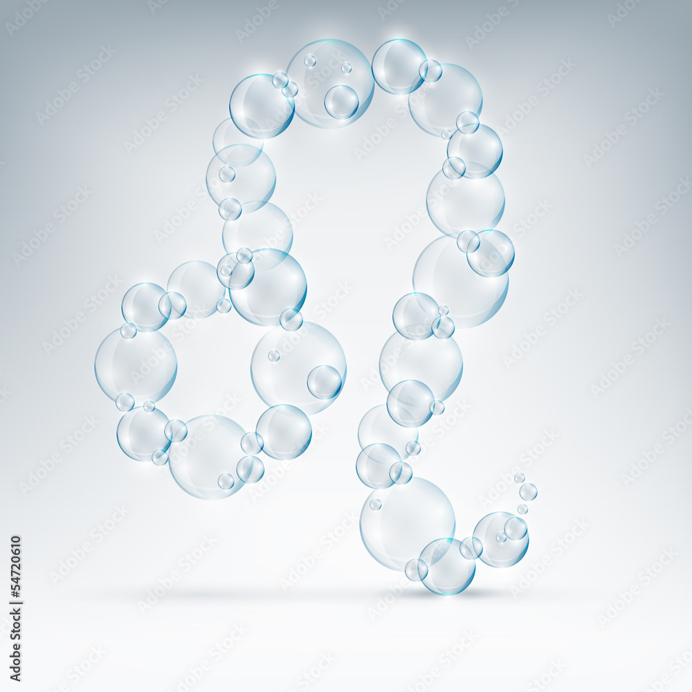 Fototapeta premium sign of the zodiac bubble soap