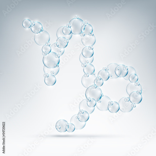 sign of the zodiac bubble soap