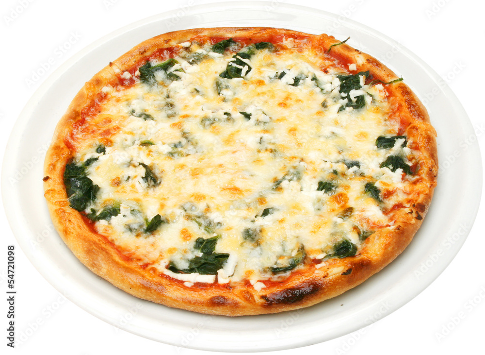 Pizza Popeye the sailor with spinach