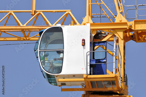 Grutier dans sa cabine