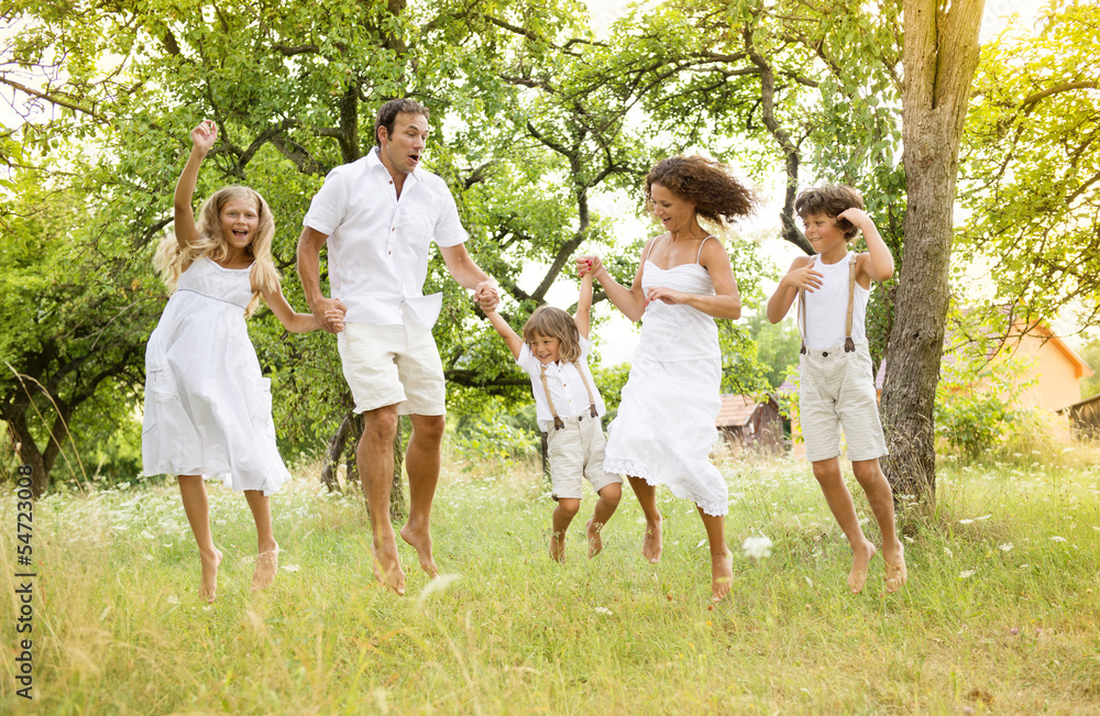 Fototapeta premium Happy family