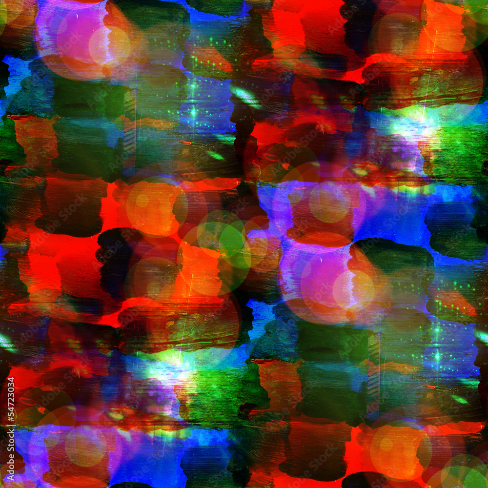 sunlight abstract vintage blue, green, red avant-garde watercolo
