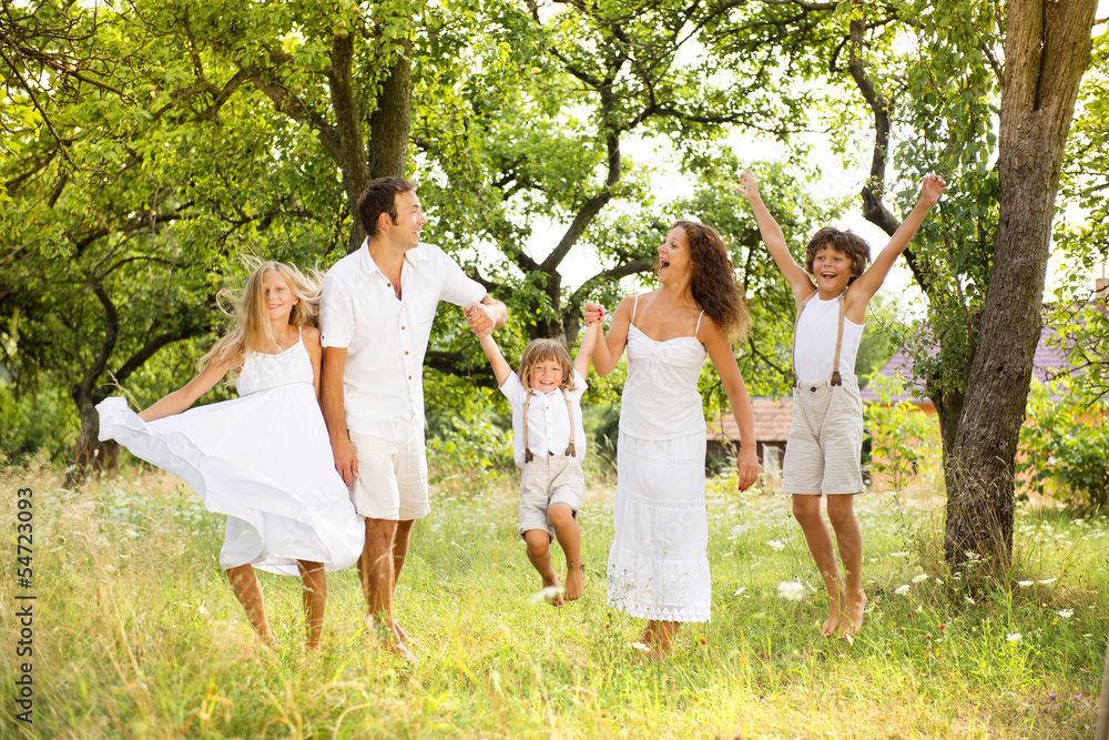 Fototapeta premium Happy family