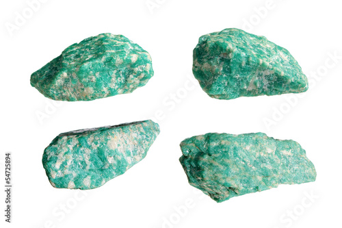 Green semi-precious stone amazonite photo