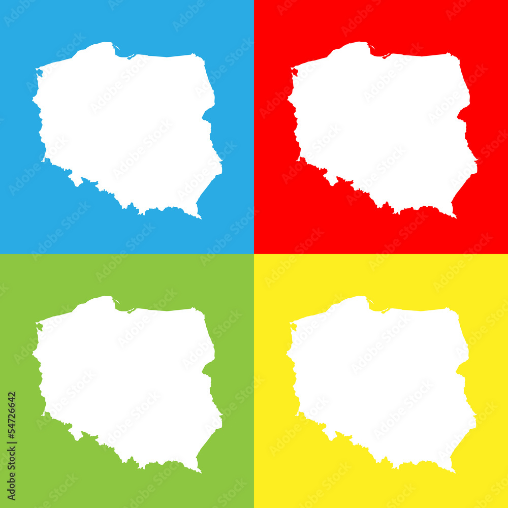 Obraz premium polska szkic
