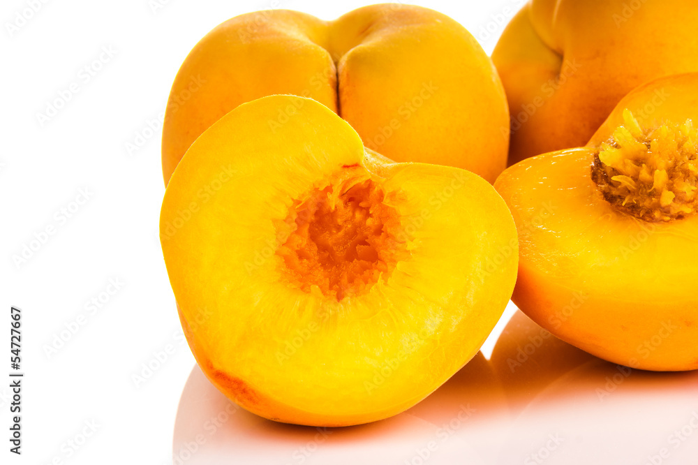 ripe juicy peaches