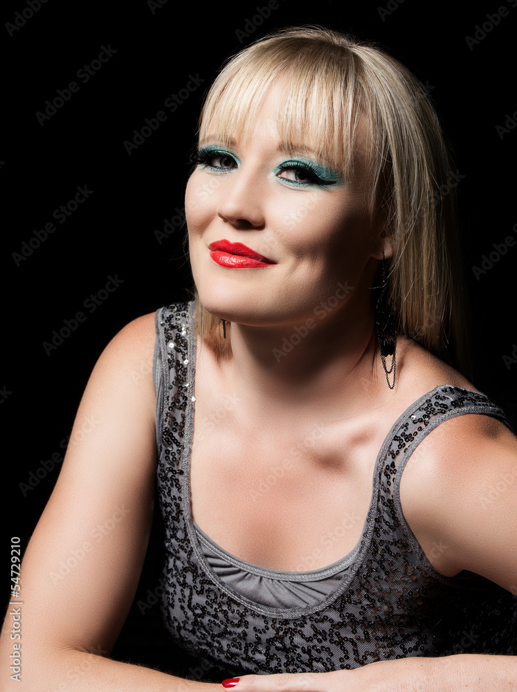 Beautiful fashion glamor woman