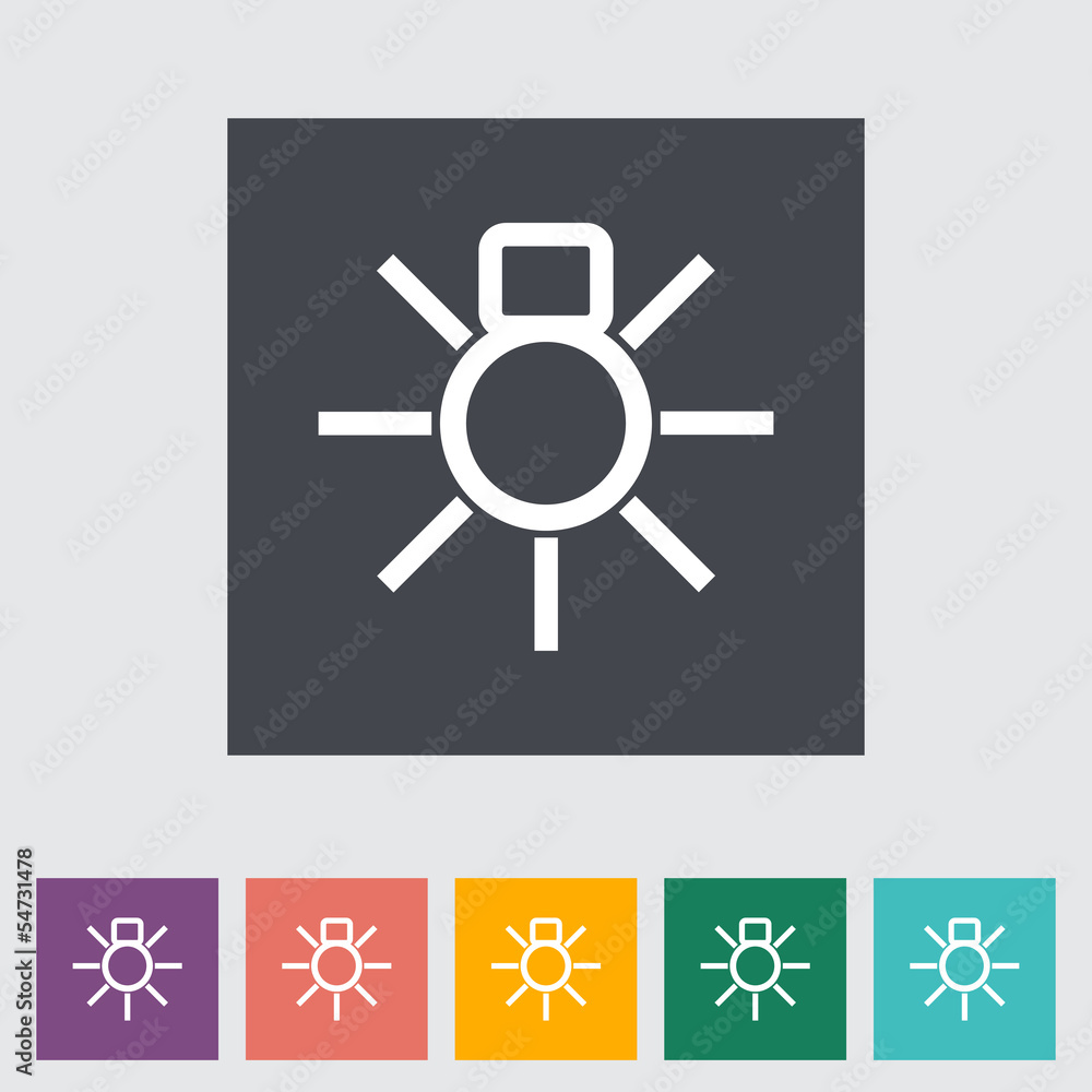 Bulb flat icon. Bulb flat icon.