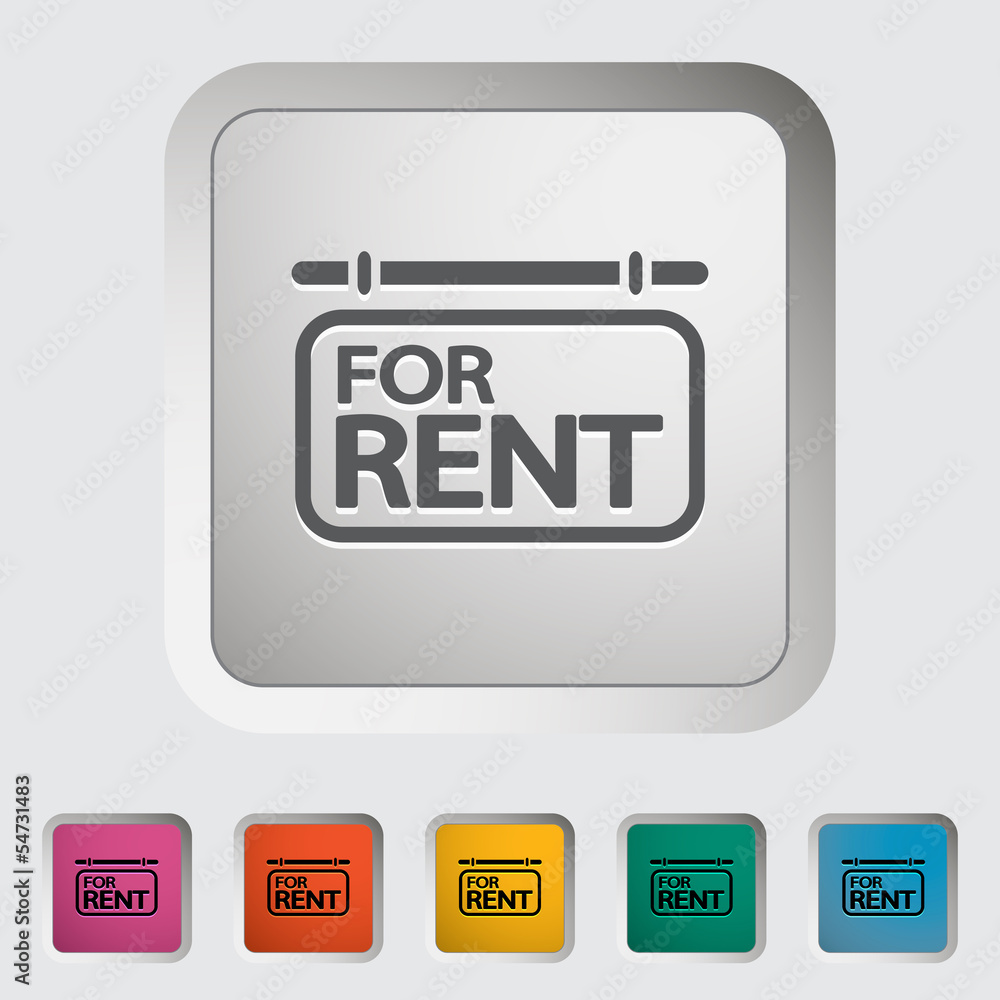 For rent. Single icon. For rent. Single icon.