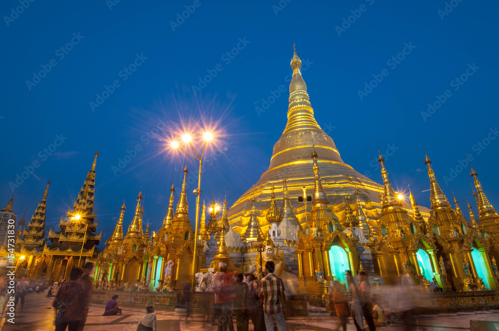 Fototapeta premium Shwedagon Pagoda ,Yangon, Myanmar (Burma)