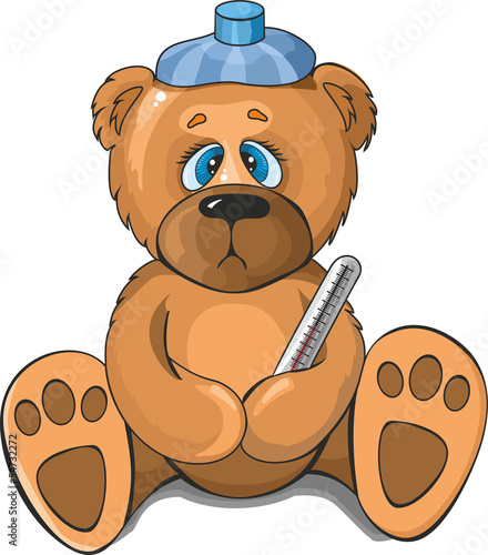 sick teddy bear