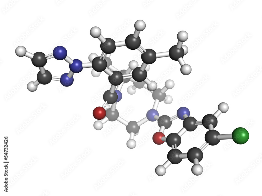 Suvorexant insomnia drug (sleeping pill), chemical structure. Suvorexant insomnia drug (sleeping pill), chemical structure.