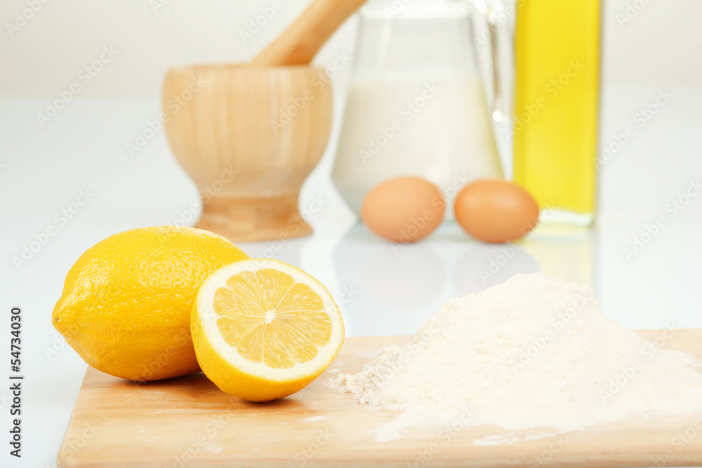 Different products to make bread