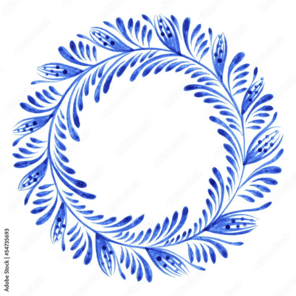 Obraz premium floral circle
