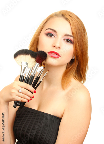 portrait of beautiful woman...