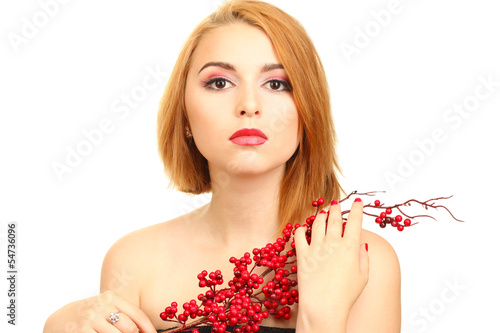 portrait of beautiful woman...