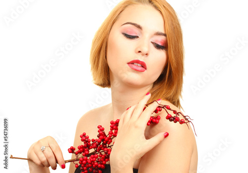 portrait of beautiful woman...
