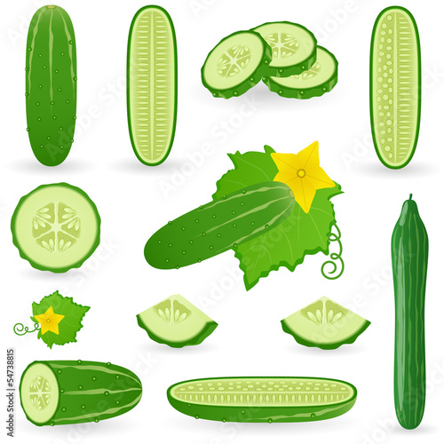 Icon Set Cucumber