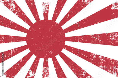 Japan's Emperial Navy Ensign Flat Texture photo