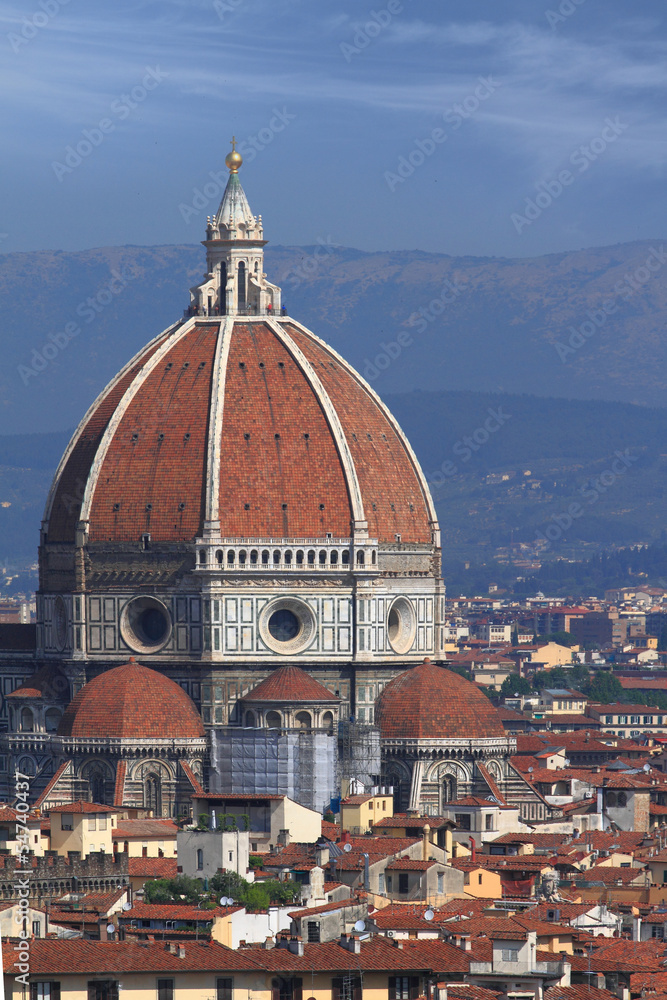 View of cathedral Santa Maria del Fiore in Florence, Italy