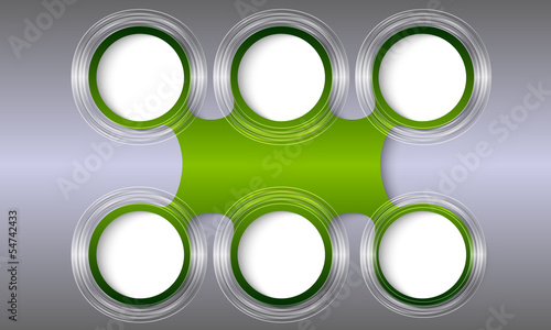 green vector circular object