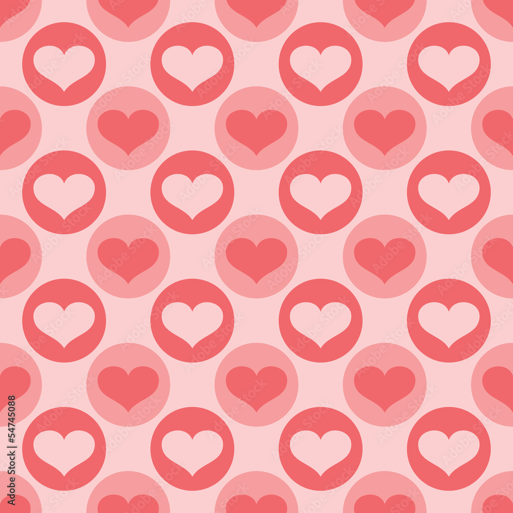 Abstract pattern with hearts Abstract pattern with hearts