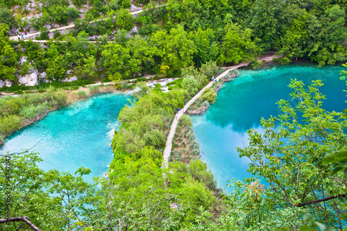Beautiful nature in "Plitvice lakes" National Park, Croatia.