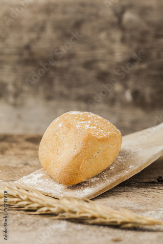 Wheat ear with bread