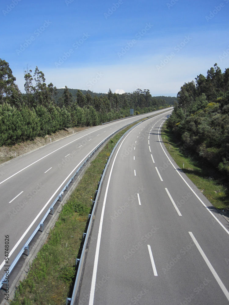 Leere Autobahn Leere Autobahn