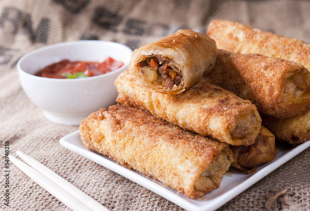 Fried meat rolls Fried meat rolls