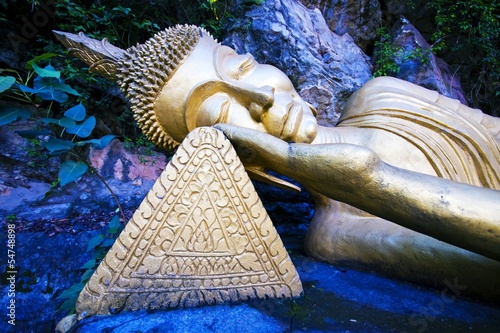 Gold Sleeping Buddha II photo