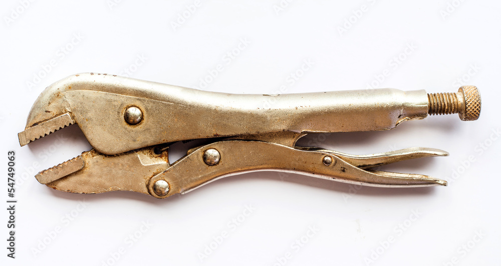 Adjustable wrench isolated on white background Adjustable wrench isolated on white background
