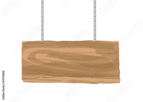 wooden sign