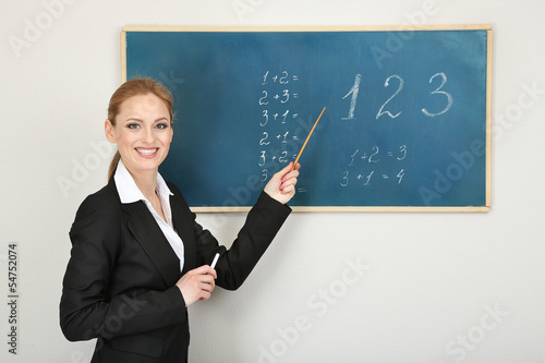 Portrait of teacher woman n...