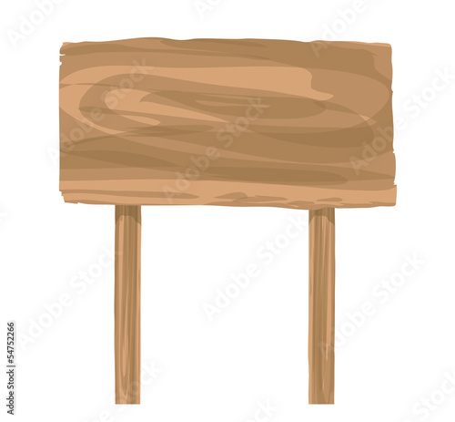 wooden sign