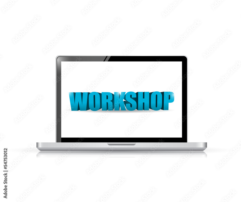 laptop. workshop illustration design laptop. workshop illustration design