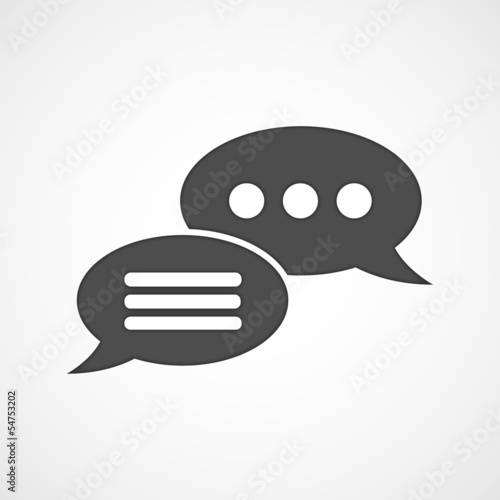 Vector speech bubbles icon