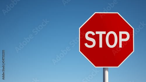 Stop Sign with Clipping Path
