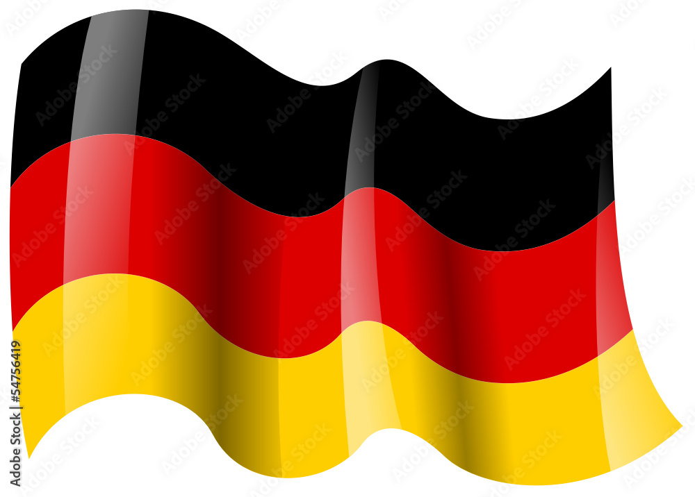 deutschland fahne germany flag vector de Stock