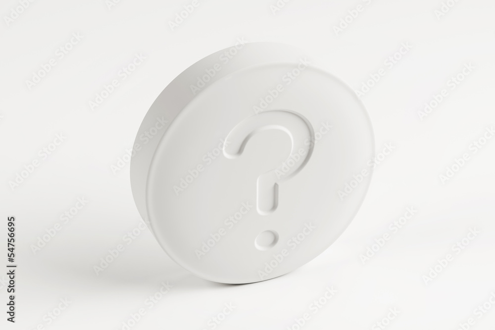 Question Pill with Clipping Path