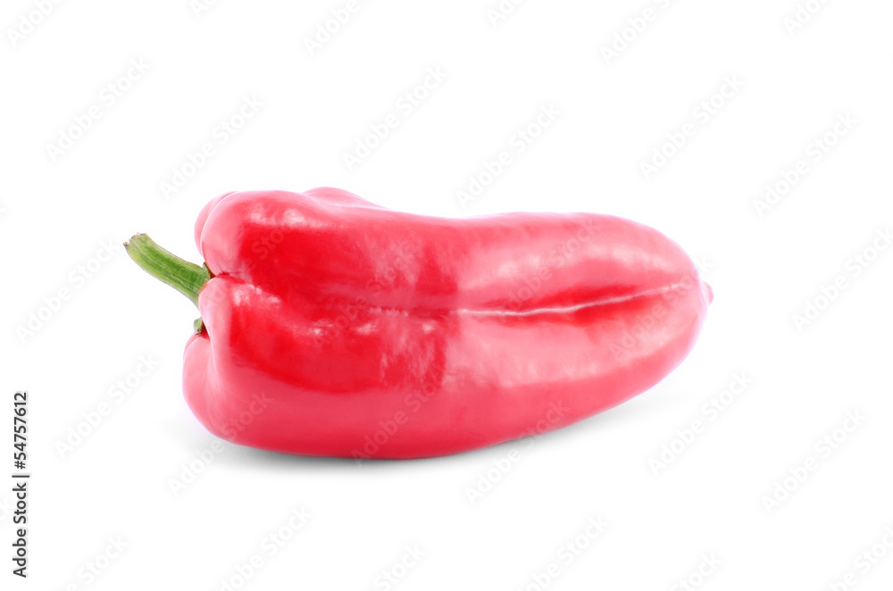Red peppers isolated on a white background Red peppers isolated on a white background