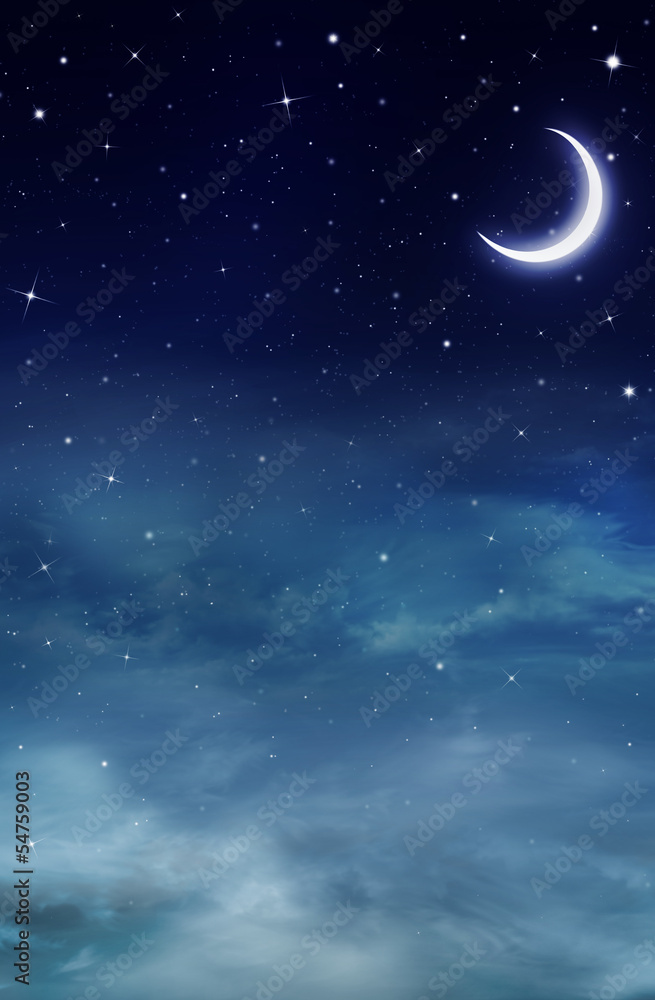 Naklejka premium Nightly sky