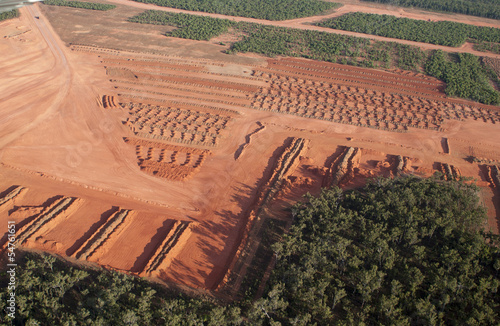 Obraz na płótnie mining bauxite at Weipa.Cape York  Queensland.