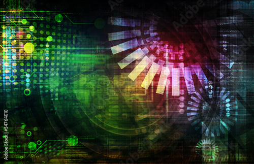 colorful technology abstract background