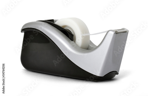 Photography Angled view of sticky tape dispenser on white background