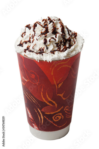 Whipped Cream Hot Cold Coffee Drink Isolation