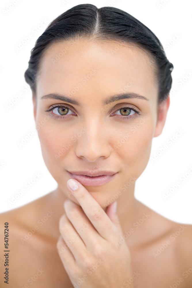 Pensive sensual model posing in close up Pensive sensual model posing in close up